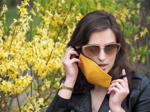 Бавовняна маска для обличчя VENUS PRO з кишенькою та фільтром HEPA 1378165